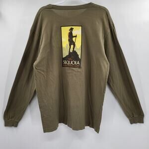 Ouray Sportswear Green THE SEQUOIA HIGH SIERRA CAMP Graphic T-Shirt Men's Size L